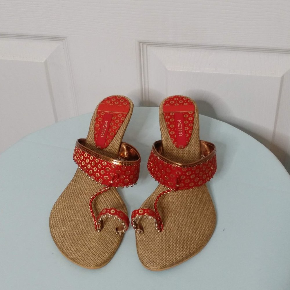 Red Women's Metro Sandals